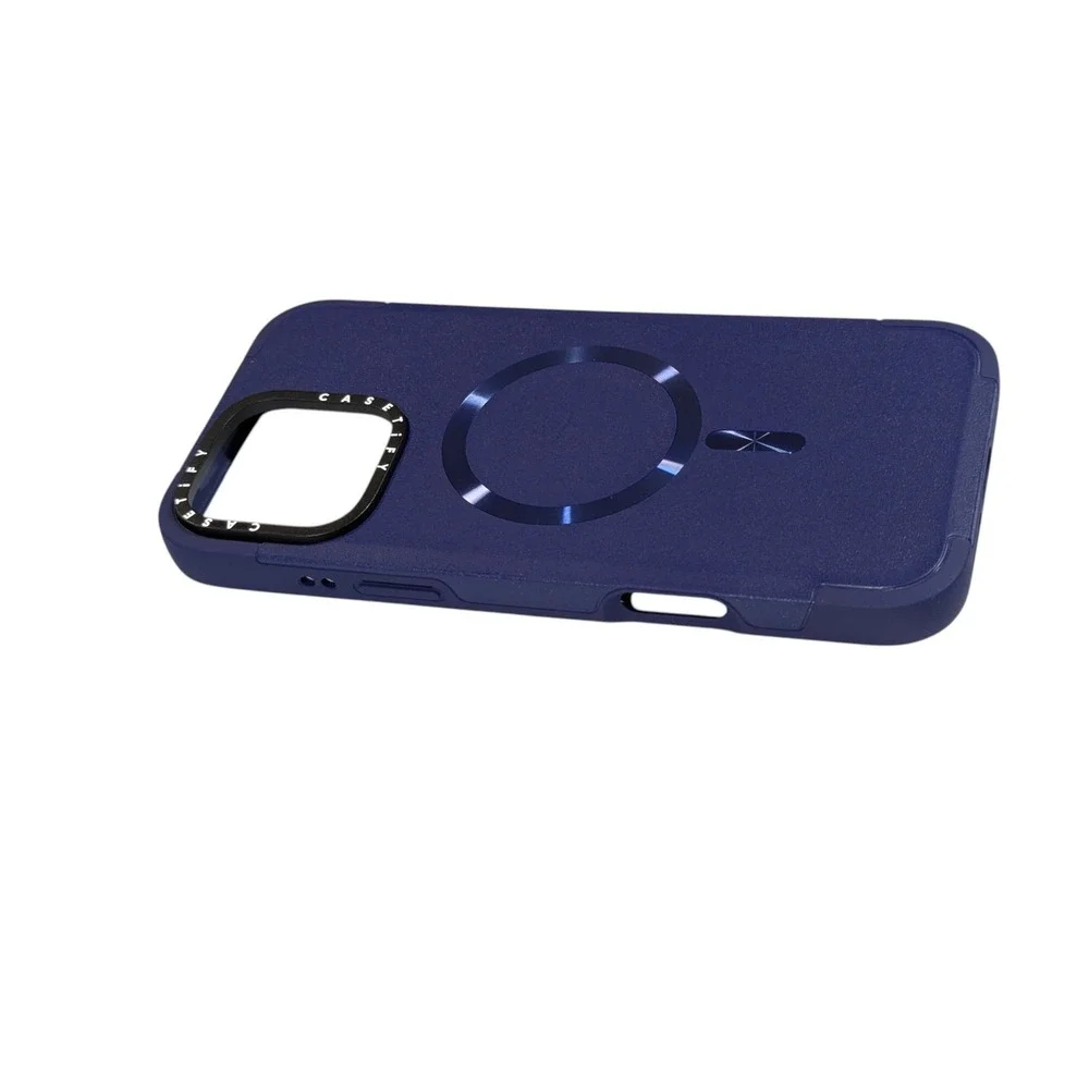 J9U CASETiFY Force Case w/ Magsafe for Apple iPhone 16 Pro Max, Navy‎ Blue Used